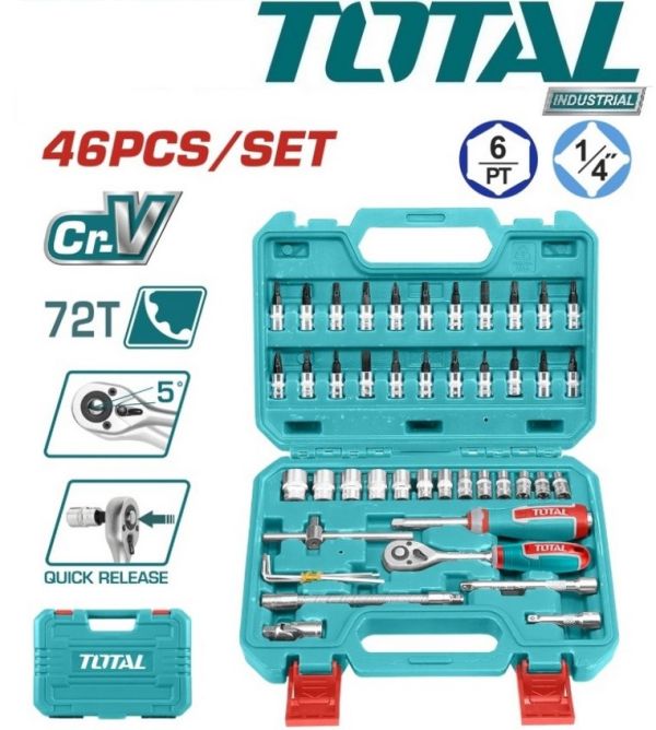 Набор инструмента, 1/4дюйма 46 предметов (THT141462)