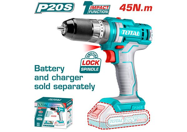 Մարտկոցային պտուտակադարձիչ TOTAL  TIDLI201455 34941