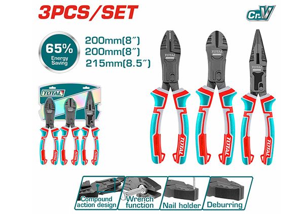 Набор плоскогубцев сложного назначения 3 шт. (THT2CK231S)