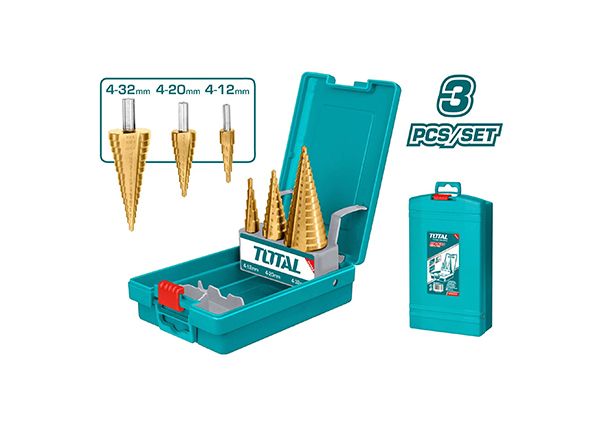 Набор конических сверл 3 шт. (TACSD2031)