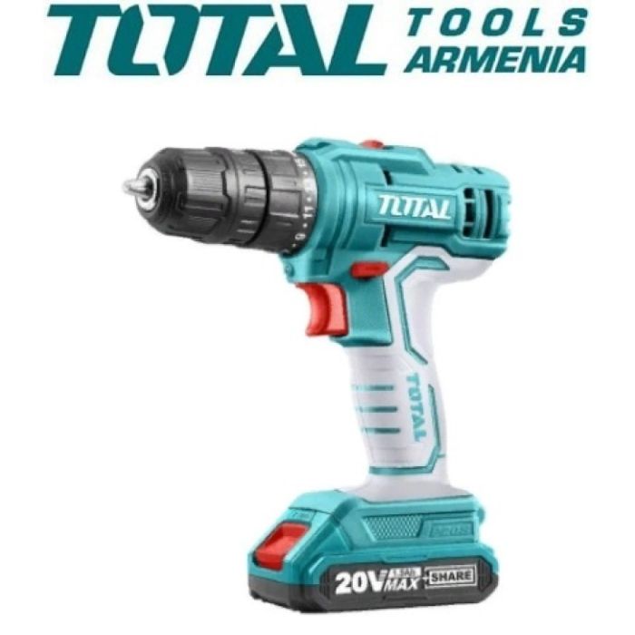 Отвертка и ударный винтоверт комплект 20V с 2 батареями (TCKLI2016)