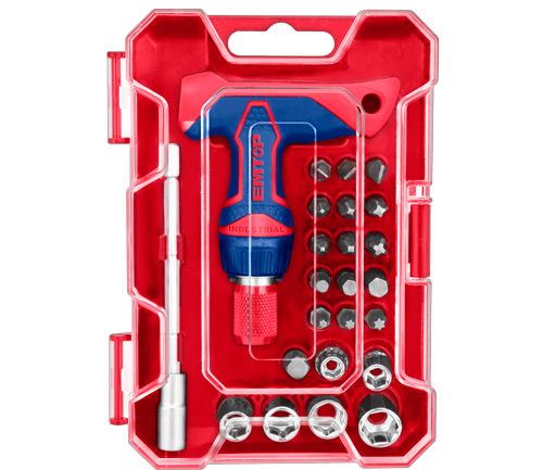 24 հատ T-աձև բռնակով պտուտակահանների հավաքածու Emtop EBST02402