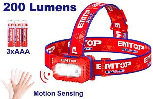 Налобный светодиодный фонарь Emtop EFLG013AAA8