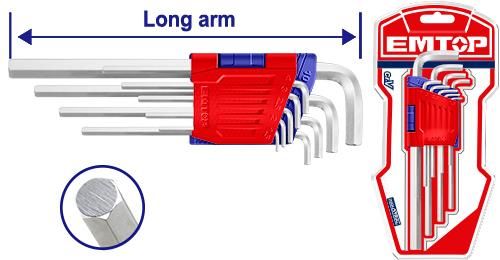 Набор шестигранников HEX Emtop EHKY1091