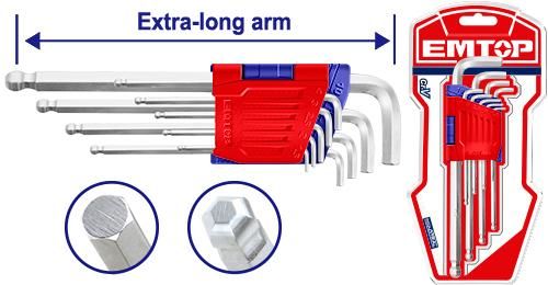 Набор шестигранников Emtop EHKY2092