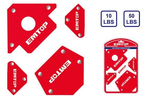 Набор магнитных держателей для сварки Emtop EMWH4002