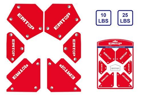 Набор магнитных держателей для сварки Emtop EMWH6002