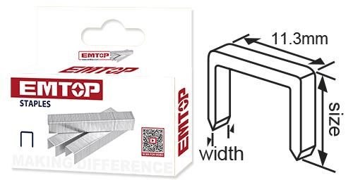 Скобы Emtop ENAL0210