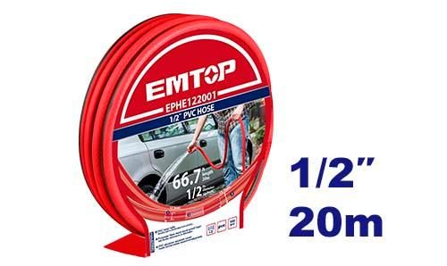 Шланг для полива из ПВХ 1/2" Emtop EPHE122001