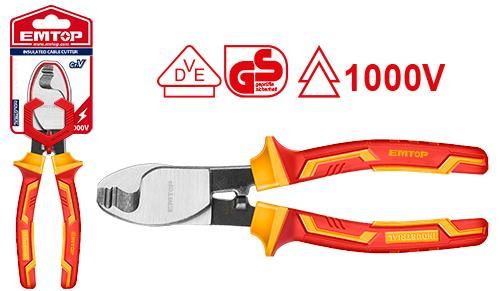 Ножницы для резки кабеля изолированные Emtop EPLRCB0631