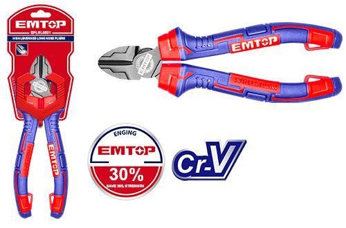 Кусачки боковые с увеличенным рычагом Emtop EPLRD0621