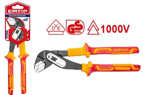 Клещи переставные изолированные Emtop EPLRP1031
