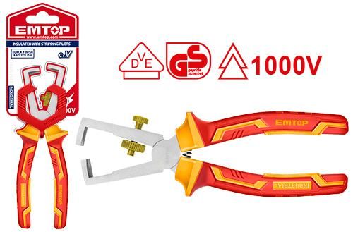 Клещи для зачистки проводов изолированные Emtop EPLRW0631