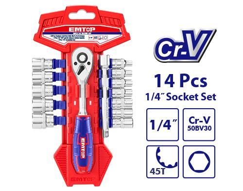 ESKT14141 ԷՄԹՈՊ Նաբոր Տրեշոտկայի 1/4″ 14հատ