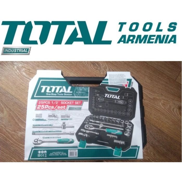 25 Pcs 1/2″ Socket Set (THT121251)