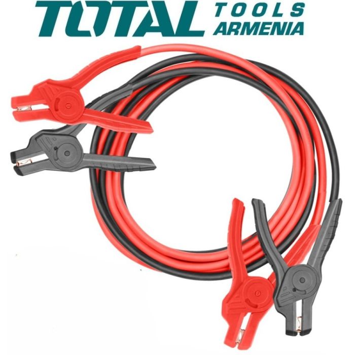 Մեքենայի մարտկոցի լիցքավորման լար TOTAL PBCA16008L լեդ լույսով 14947