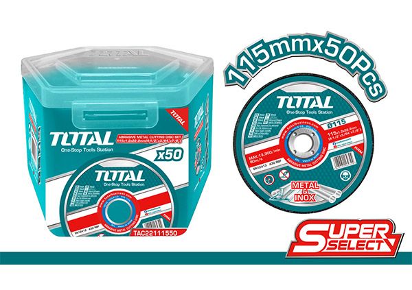 Набор отрезных абразивных дисков 50шт (TAC22111550)