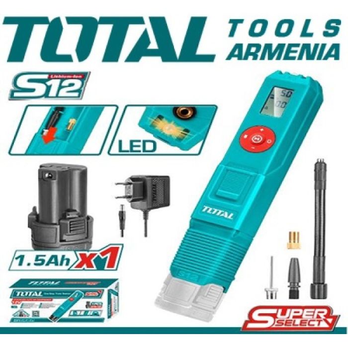 Автомобильный литий-ионный компрессор 12 В (TACLI12011)