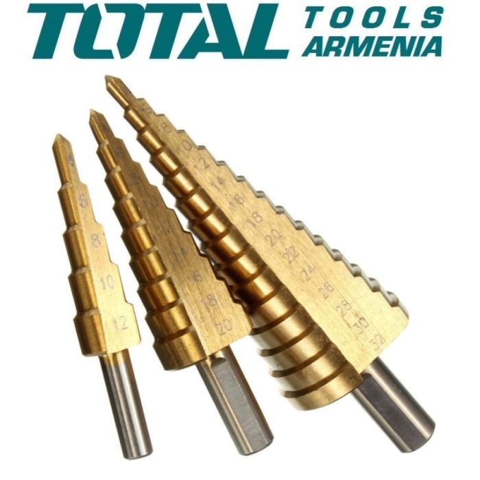 Набор конических сверл 3 шт. (TACSD2031)