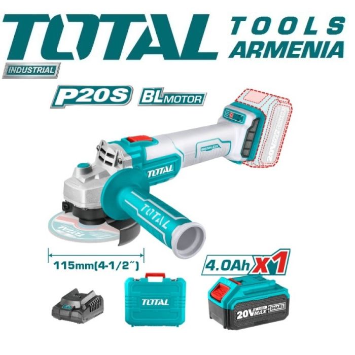 Угловая шлифовальная машина 115мм 20В  (TAGLI2011587)
