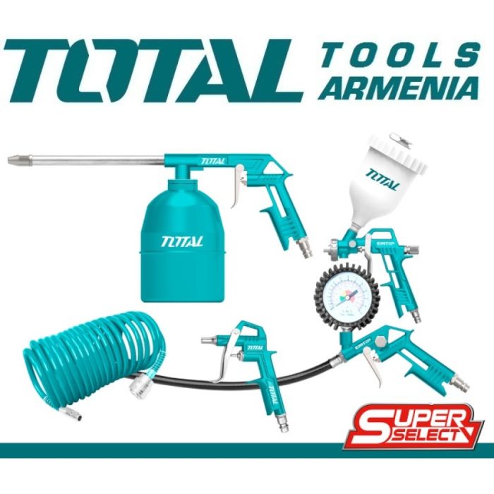 Օդով գործիքների հավաքածու TOTAL TATK053  5կտոր 16651