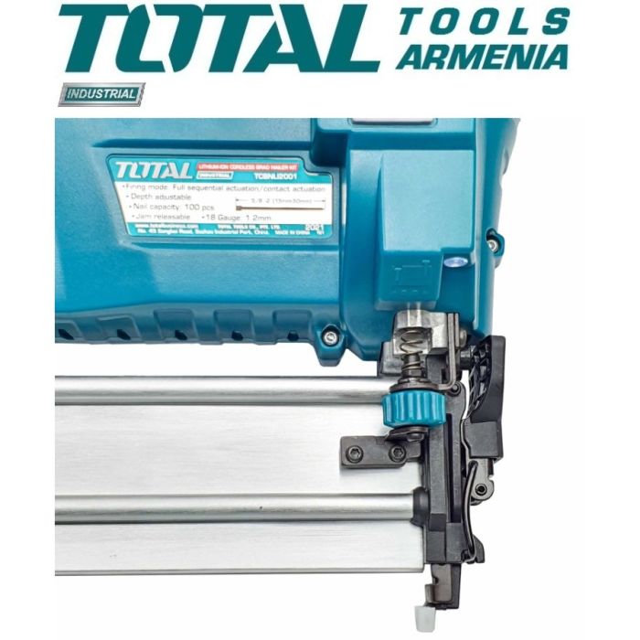 Аккумуляторный гвоздезабиватель 20В (TCBNLI2001)