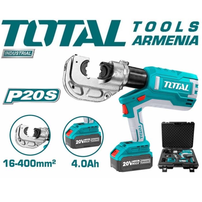 Lithium-Ion hydraulic crimping tool 20V / 4Ah (TCTLI2002)