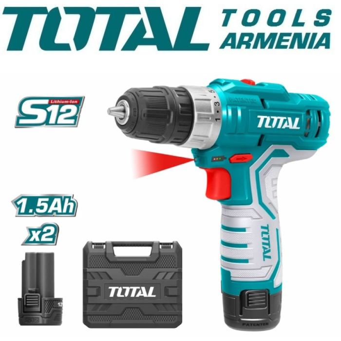 Li-ion Cordless Drill TOTAL TDLI12325