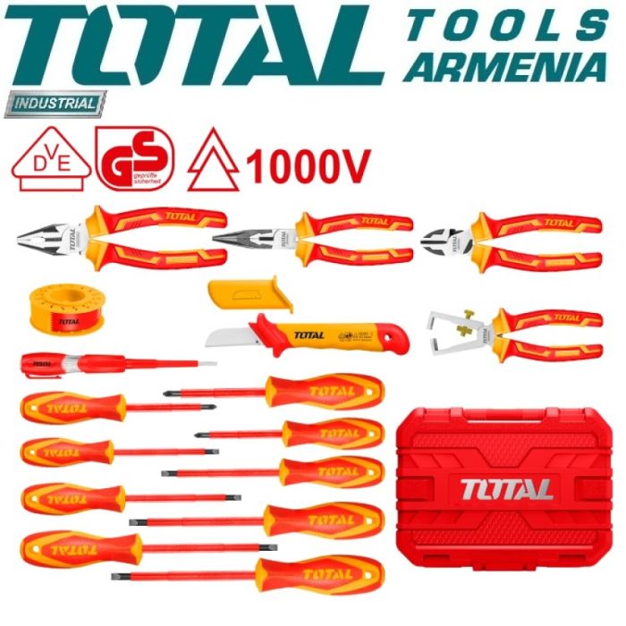 Набор диэлектрических инструментов 16шт (THKITH1601)