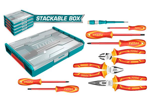 Набор диэлектрических инструментов до 1000В 9шт (THKTV02H091)