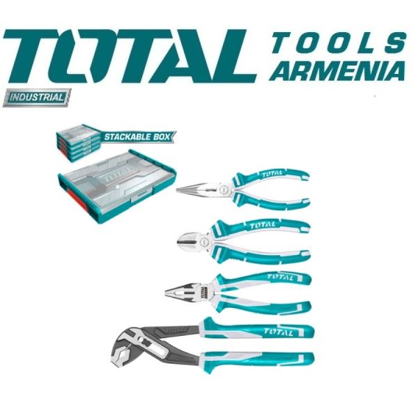 Набор высокопрочных плоскогубцев, 4 шт. (THKTV02P042)