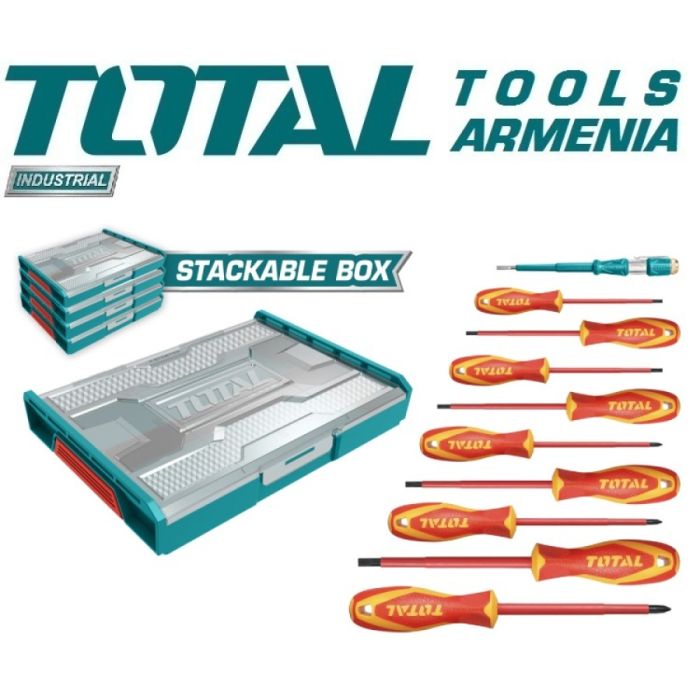 Набор отверток диэлектрических до 1000В 10шт. (THKTV02S101)