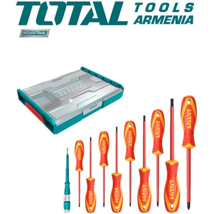 Набор отверток диэлектрических до 1000В 10шт. (THKTV02S101)