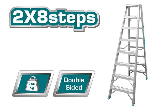 Двусторонняя лестница 2 x 8 ступенек (THLAD01081)