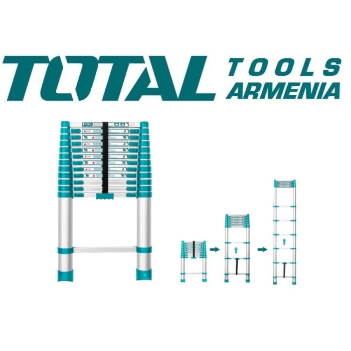 Телескопическая лестница 12 ступеней (THLAD08121)