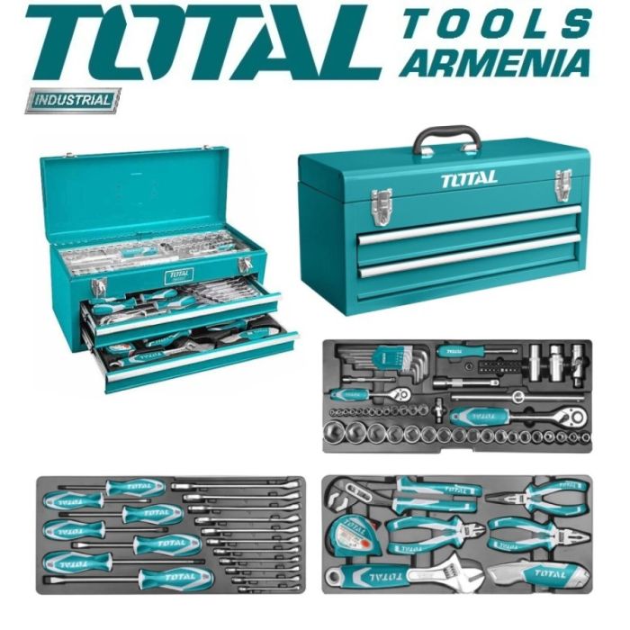 Набор инструментов в ящике 97 предметов  (THPTCS70971)