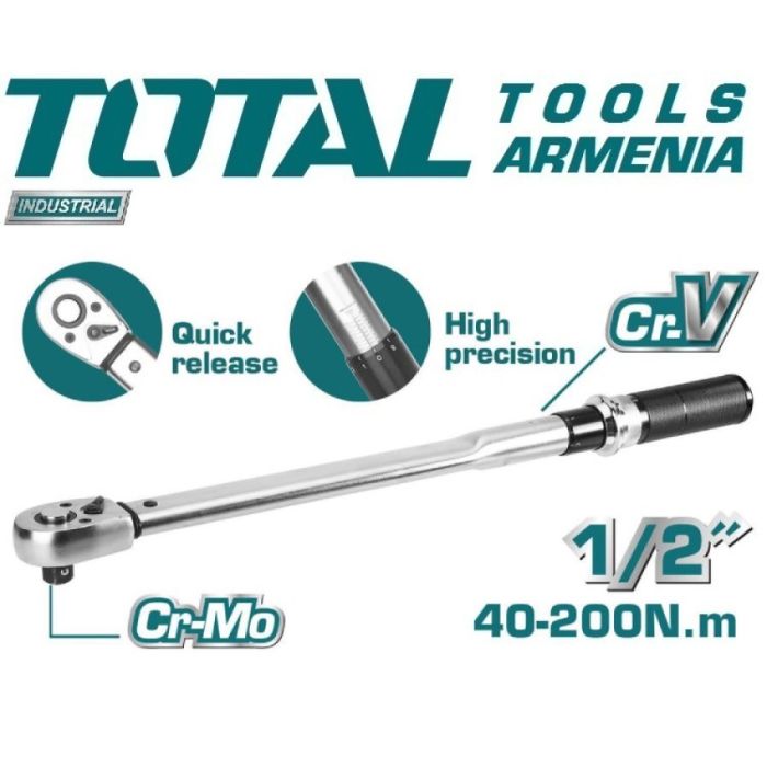 Դինանոմետրիկ պոչ գլխիկների TOTAL  THPTW200N2 1/2'' 500մմ 19294