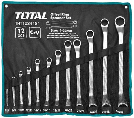12 Pcs Offset Ring Spanner Set (THT1024121)
