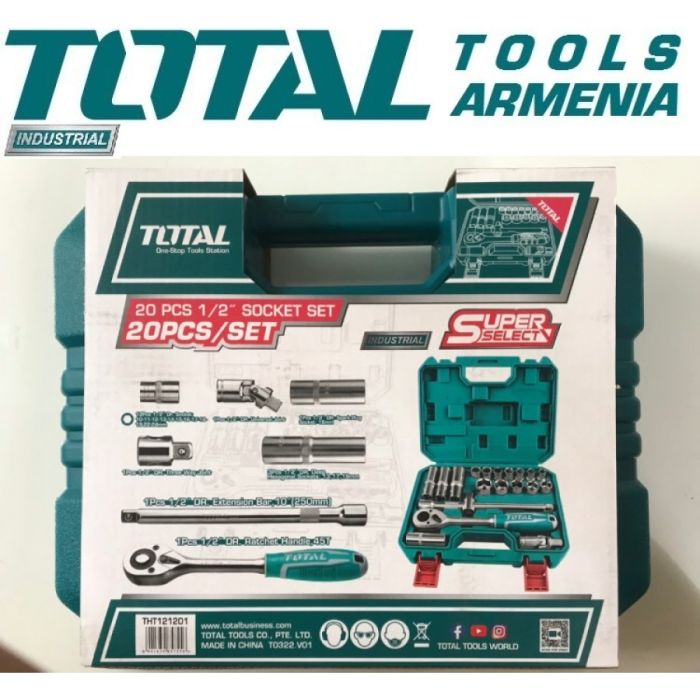 20 Pcs 1/2″ Socket Set (THT121201)