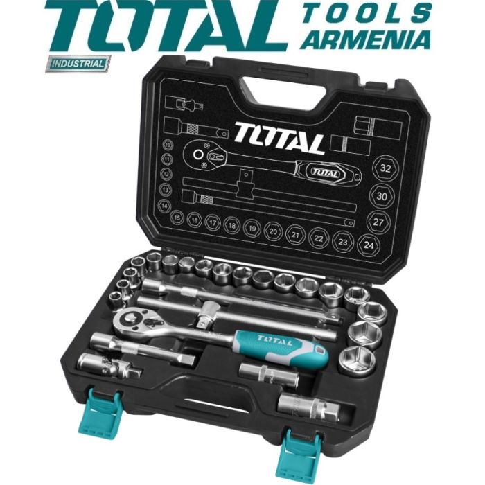 25 Pcs 1/2″ Socket Set (THT121251)