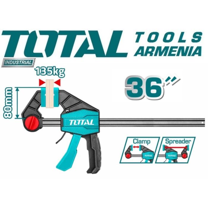 Быстрозажимная струбцина 80x900мм (THT1346803)