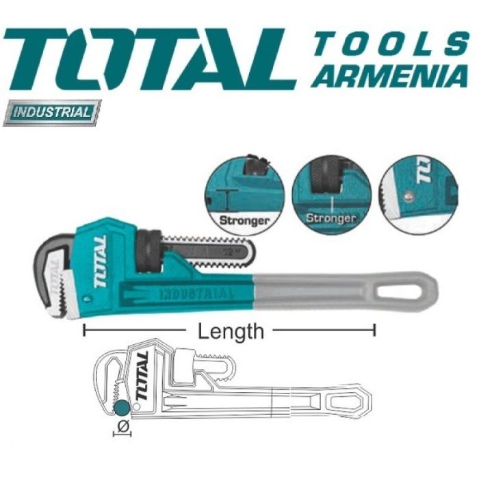 Трубный ключ 0-76 мм - 600 мм 24 ” (THT171246)