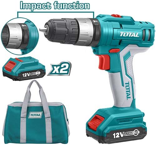 Li-ion Cordless Impact Drill TOTAL TIDLI1222
