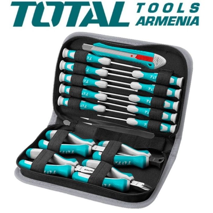 Պտուտակահանների և աքցանների հավաքածու 16կտոր TKTTSK0162