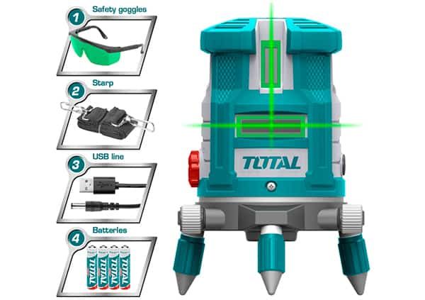 Лазерный нивелир (зеленый лазерные лучи) (TLL305205)