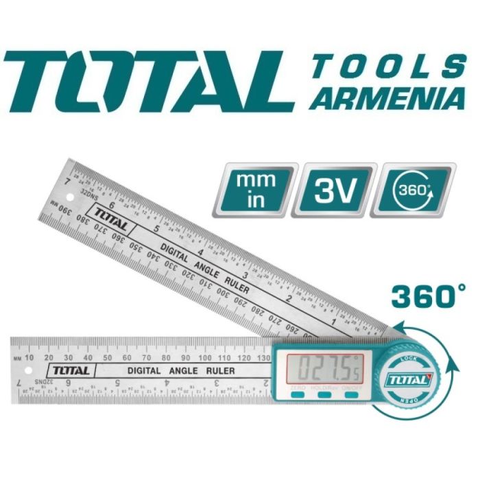 Թվային անկյունային քանոն TOTAL TMT333601 22247