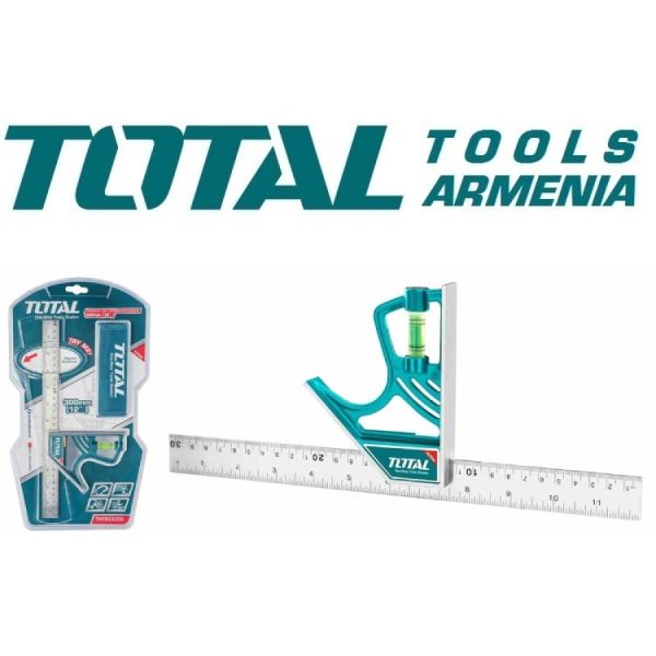 Комбинированный угольник с уровнем 300 мм (TMT653005)