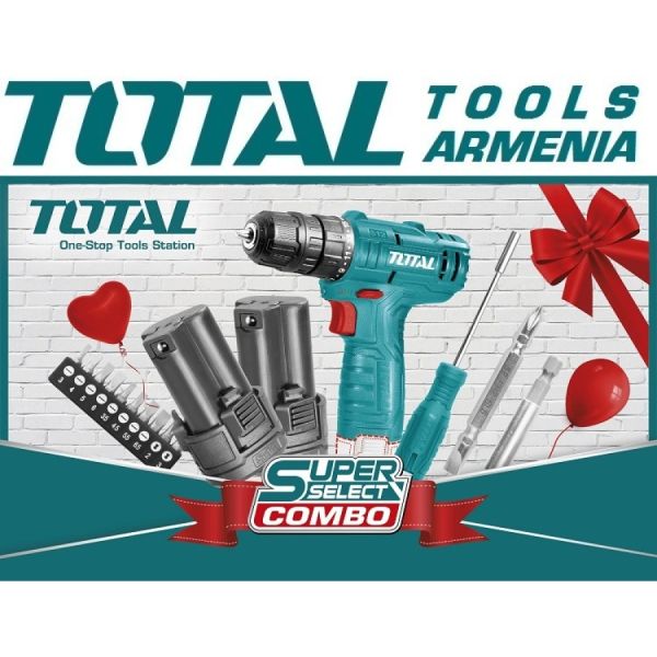 Комплект литий-ионной дрели 12В (TOSLI22111)