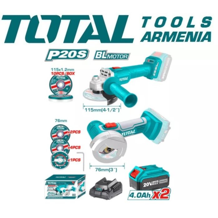 Angle Grinder And Cut-Off Tool 20V (TOSLI2211415)