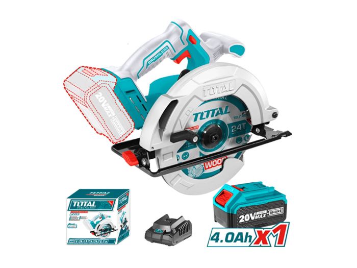 Lithium-Ion circular saw 20volt TOTAL TSLI18511